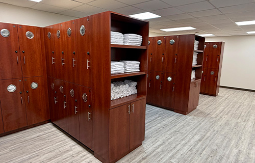 locker rooms