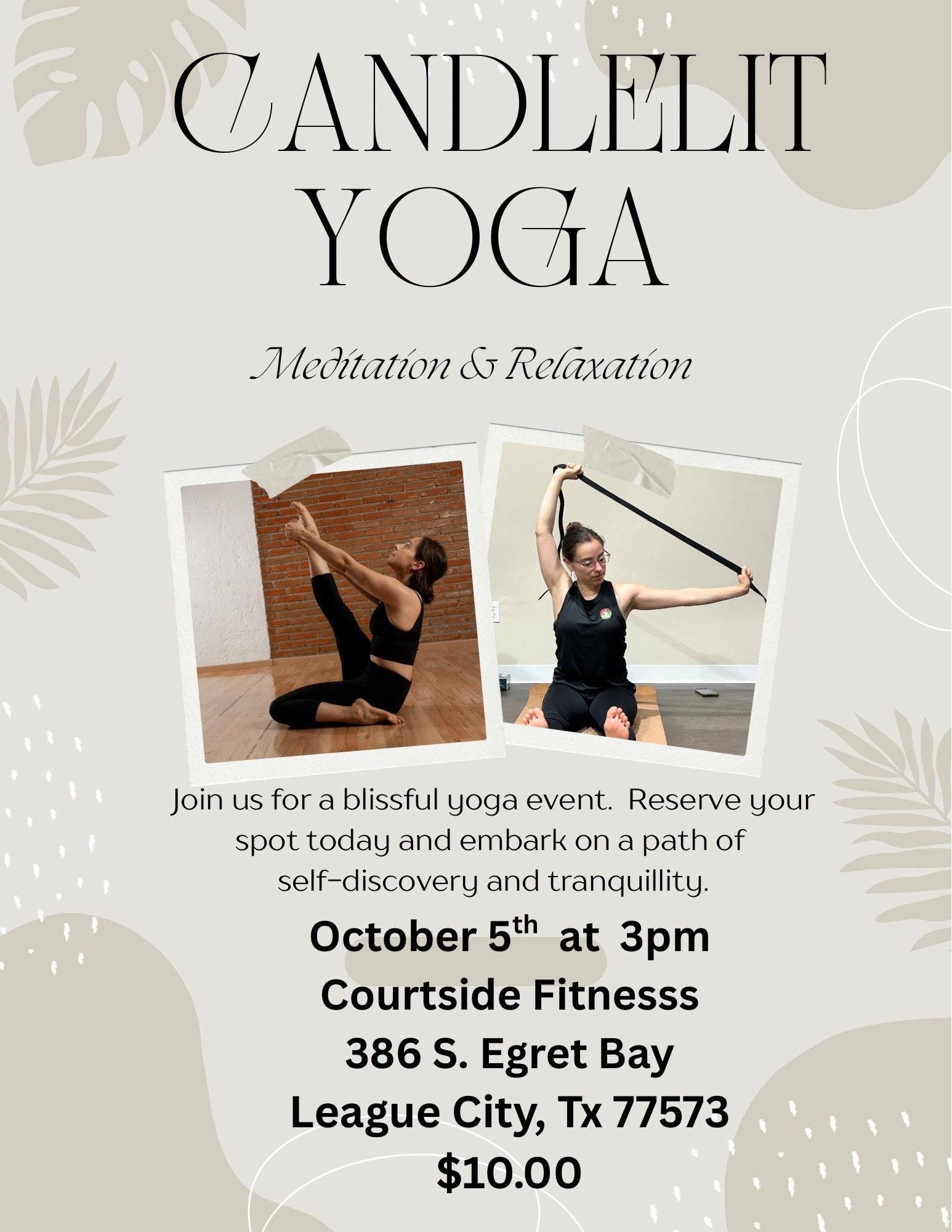 Courtisde Fitness in League City, TX pop-up spin class
