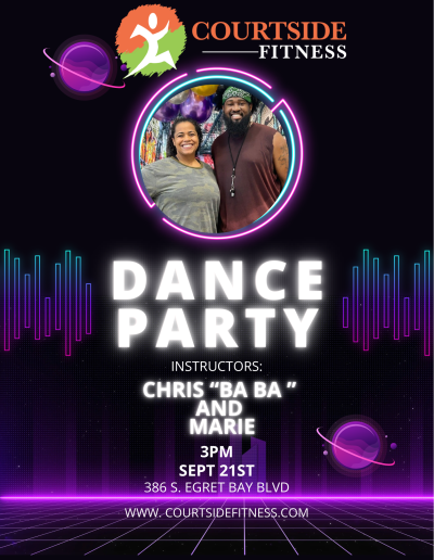 Courtside Fitness in League City, TX dance party pop-up class